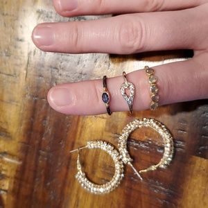 Ring & Earrings Fashion Bundle